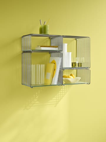 Panton Wire Half Height 架子 34.8x17.2x25.7 cm - Chrome - Montana