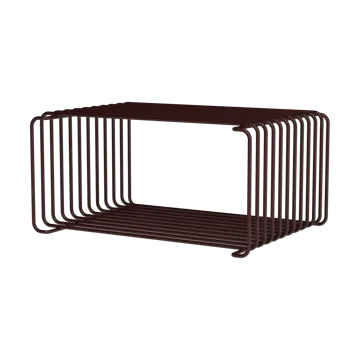 Panton Wire Half Height 架子 34.8x17.2x25.7 cm - 黑色 红色 - Montana