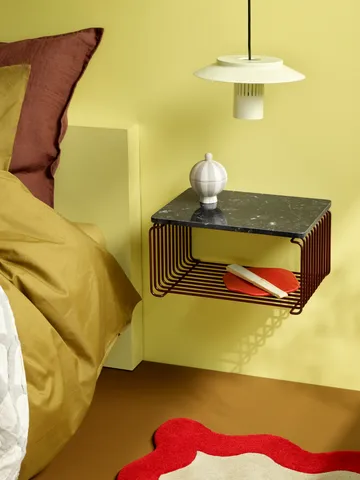 Panton Wire Half Height 架子 34.8x17.2x25.7 cm - 黑色 红色 - Montana