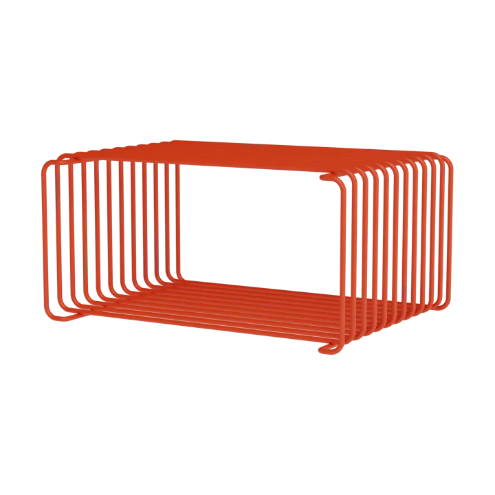 Panton Wire Half Height 置物架 34.8x17.2x25.7cm - 玫瑰果色 - Montana