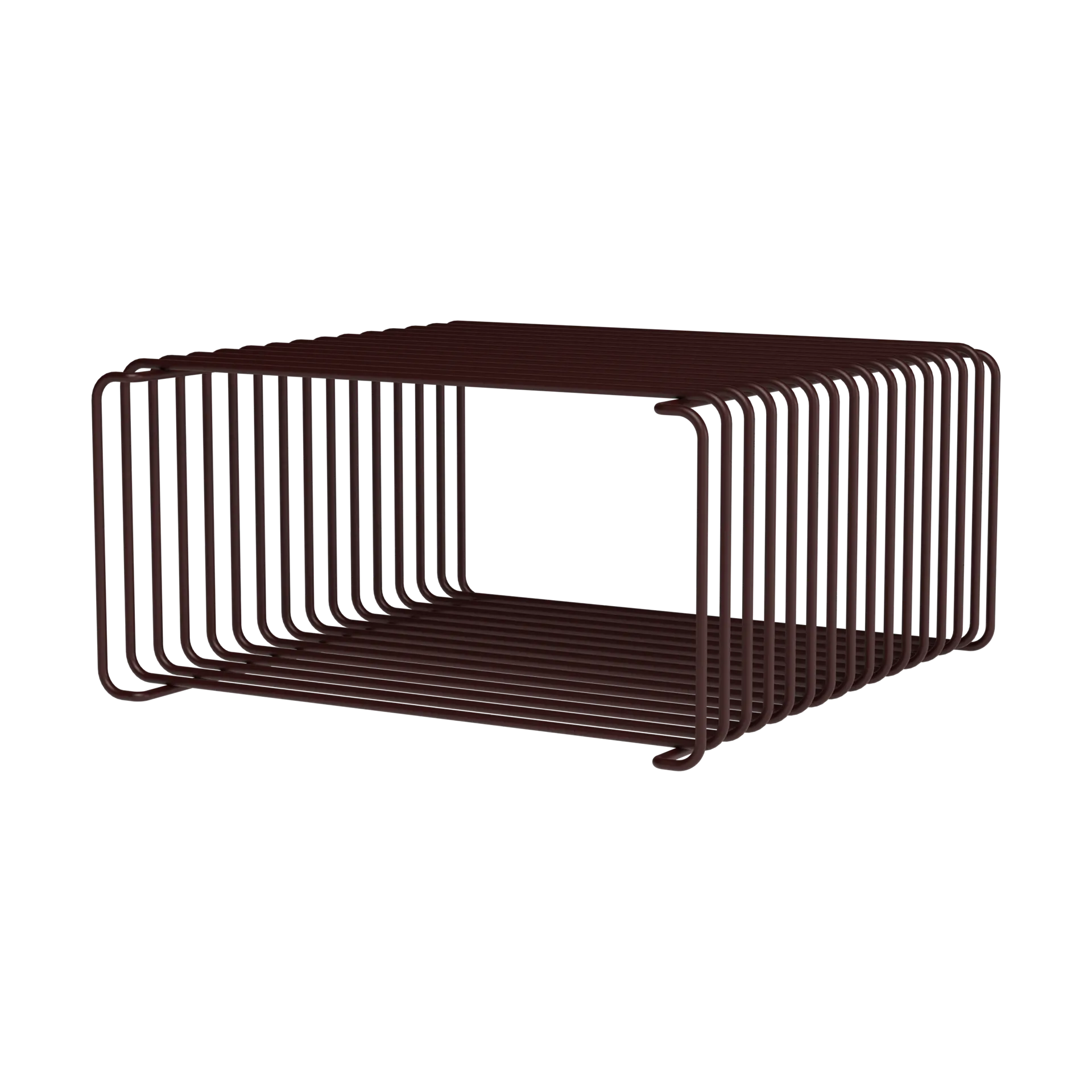 Panton Wire Half Height 架子 34.8x17.2x34.8 cm, Black red Montana