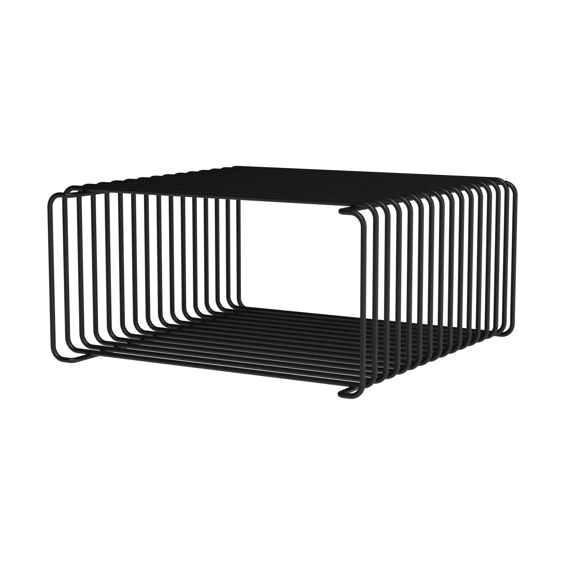 Panton Wire Half Height 架子 34.8x17.2x34.8 cm, Black Montana