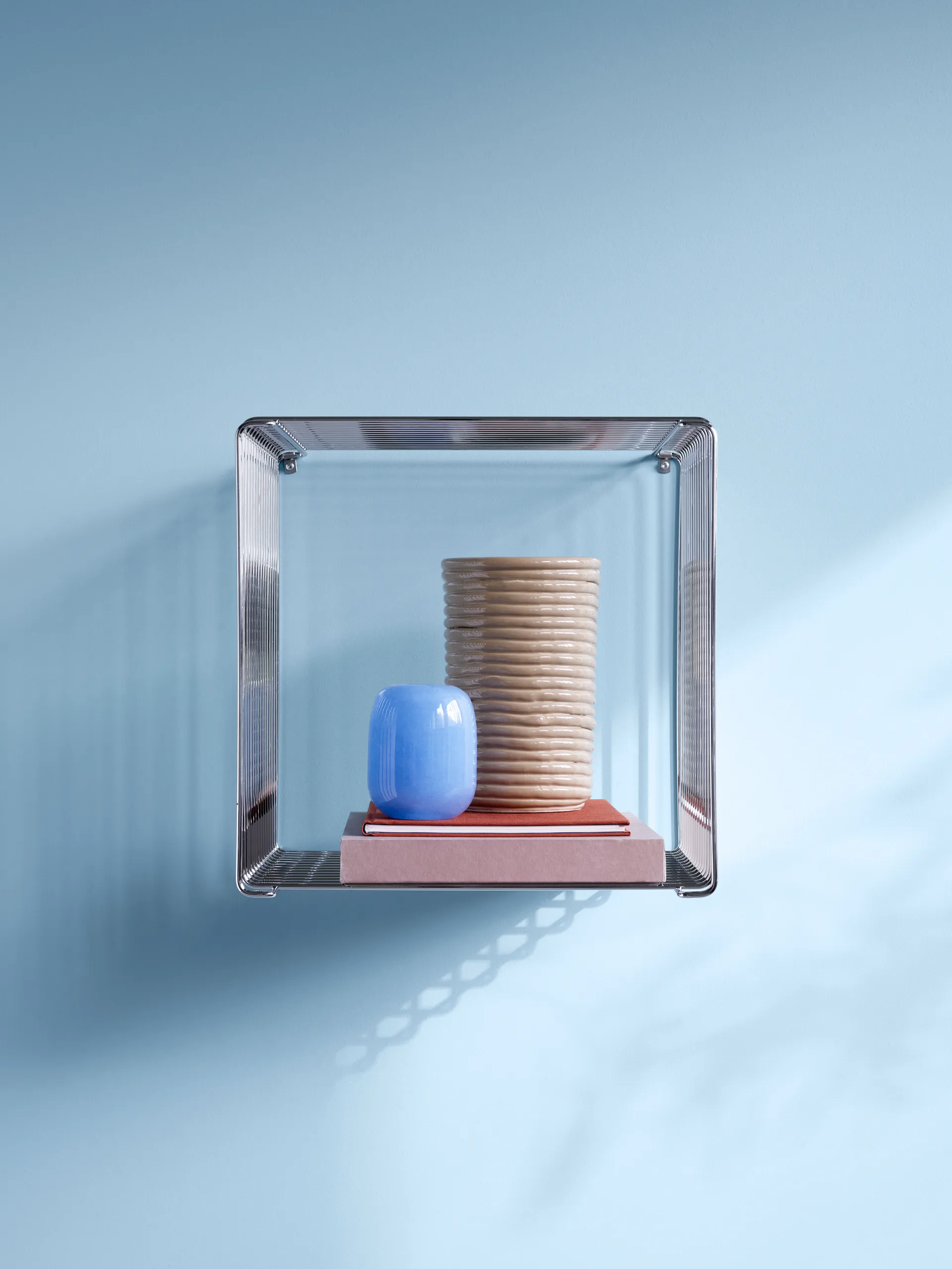 Panton Wire Single 架子 34,8x34,8x25,7 cm, Chrome Montana