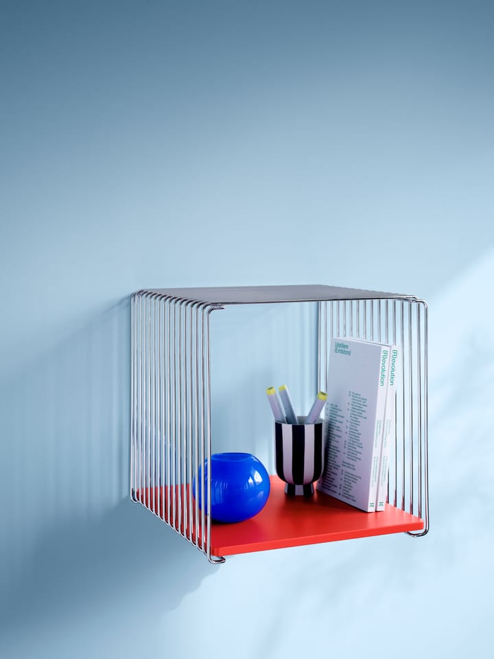 Panton Wire Single 架子 34,8x34,8x25,7 cm, Chrome Montana