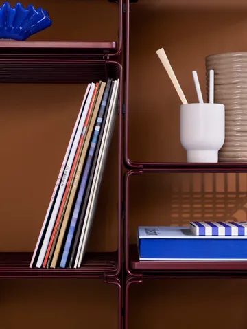 Panton Wire Single 架子 34,8x34,8x25,7 cm - 黑色 红色 - Montana