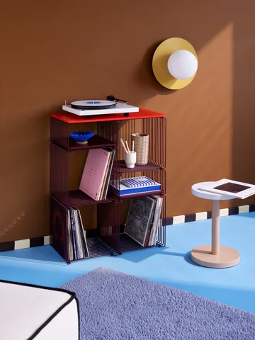 Panton Wire Single 架子 34,8x34,8x25,7 cm - 黑色 红色 - Montana