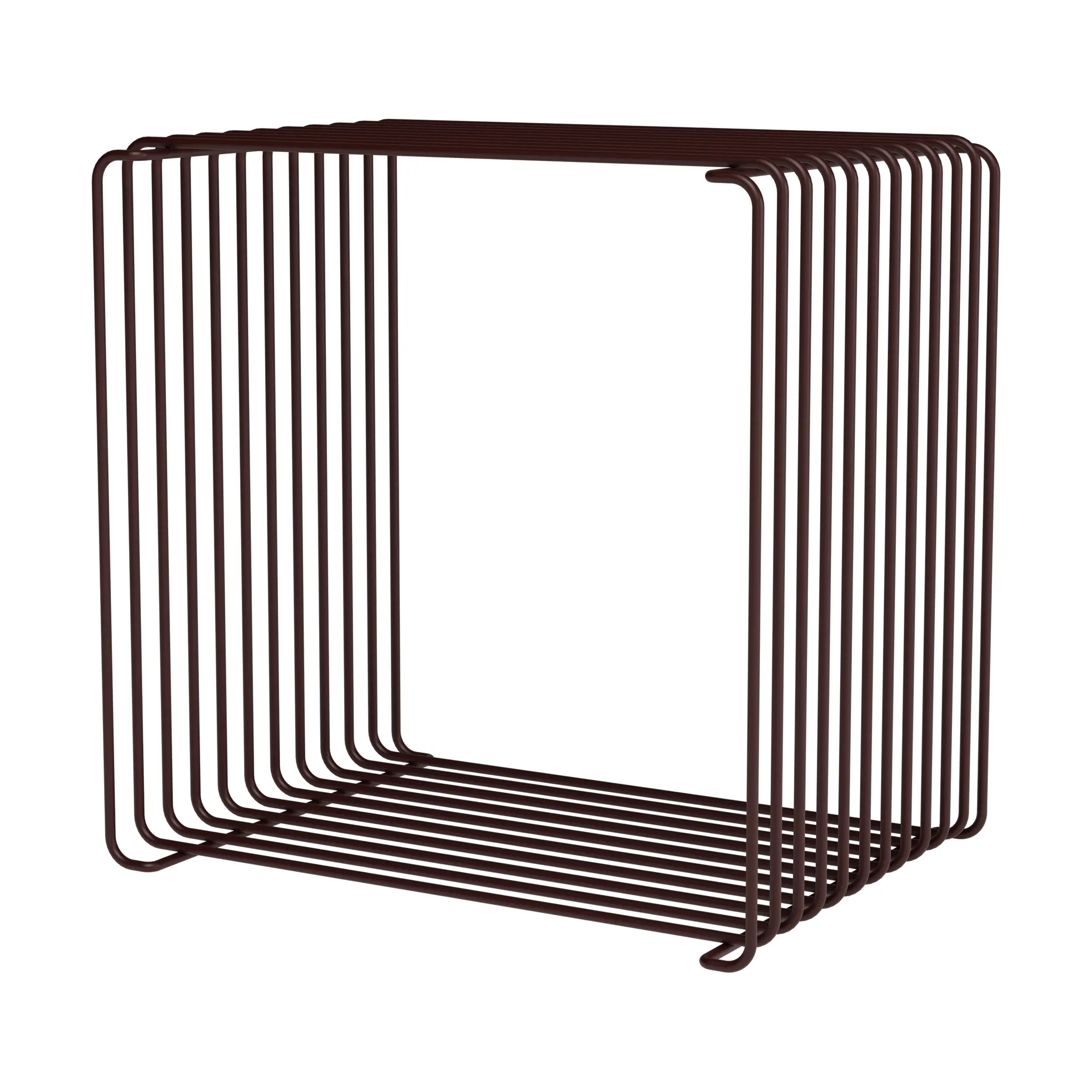 Panton Wire Single 置物架 34,8x34,8x25,7cm, 黑红色 Montana