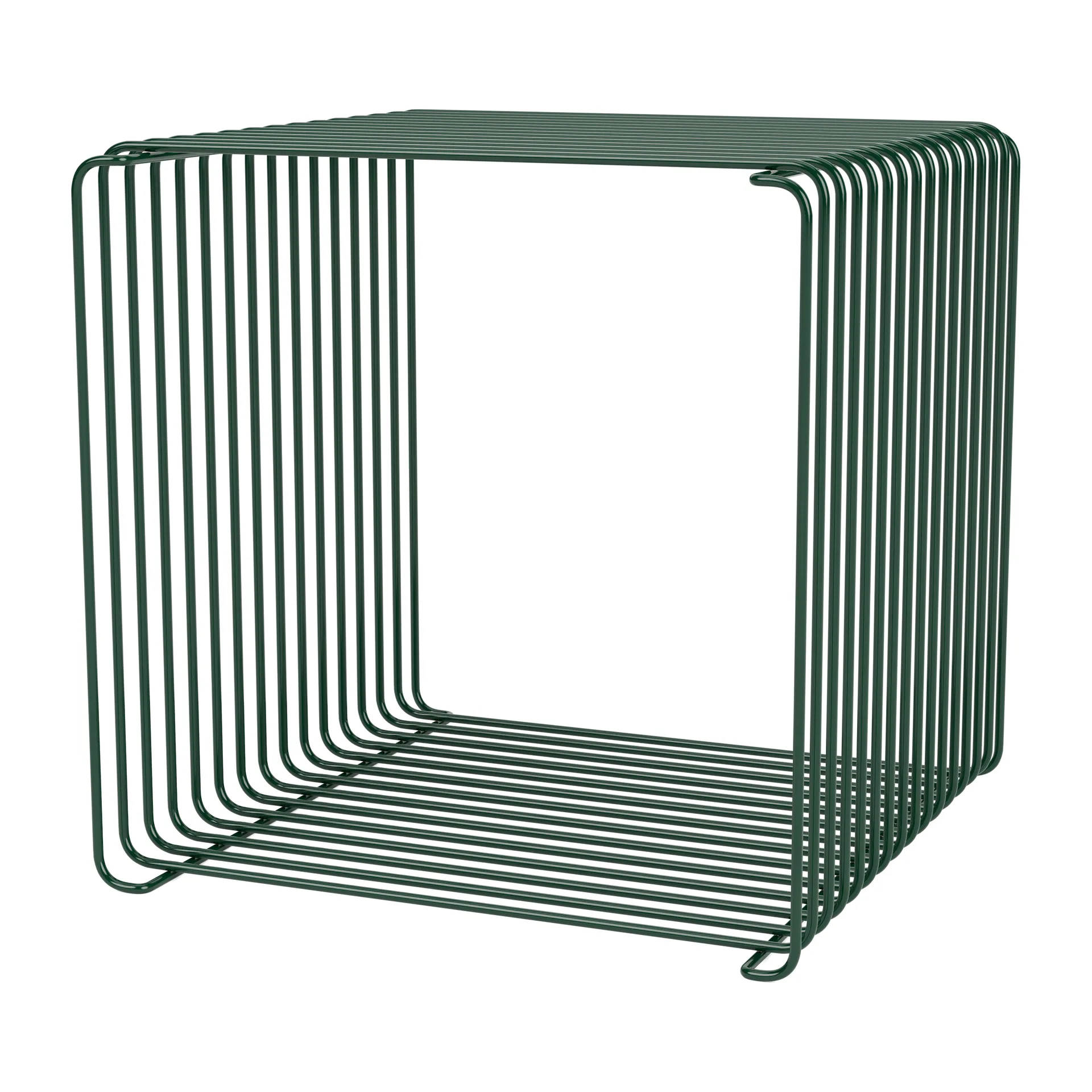 Panton Wire Single 置物架34,8x34,8x34,8cm, 松绿色 Montana