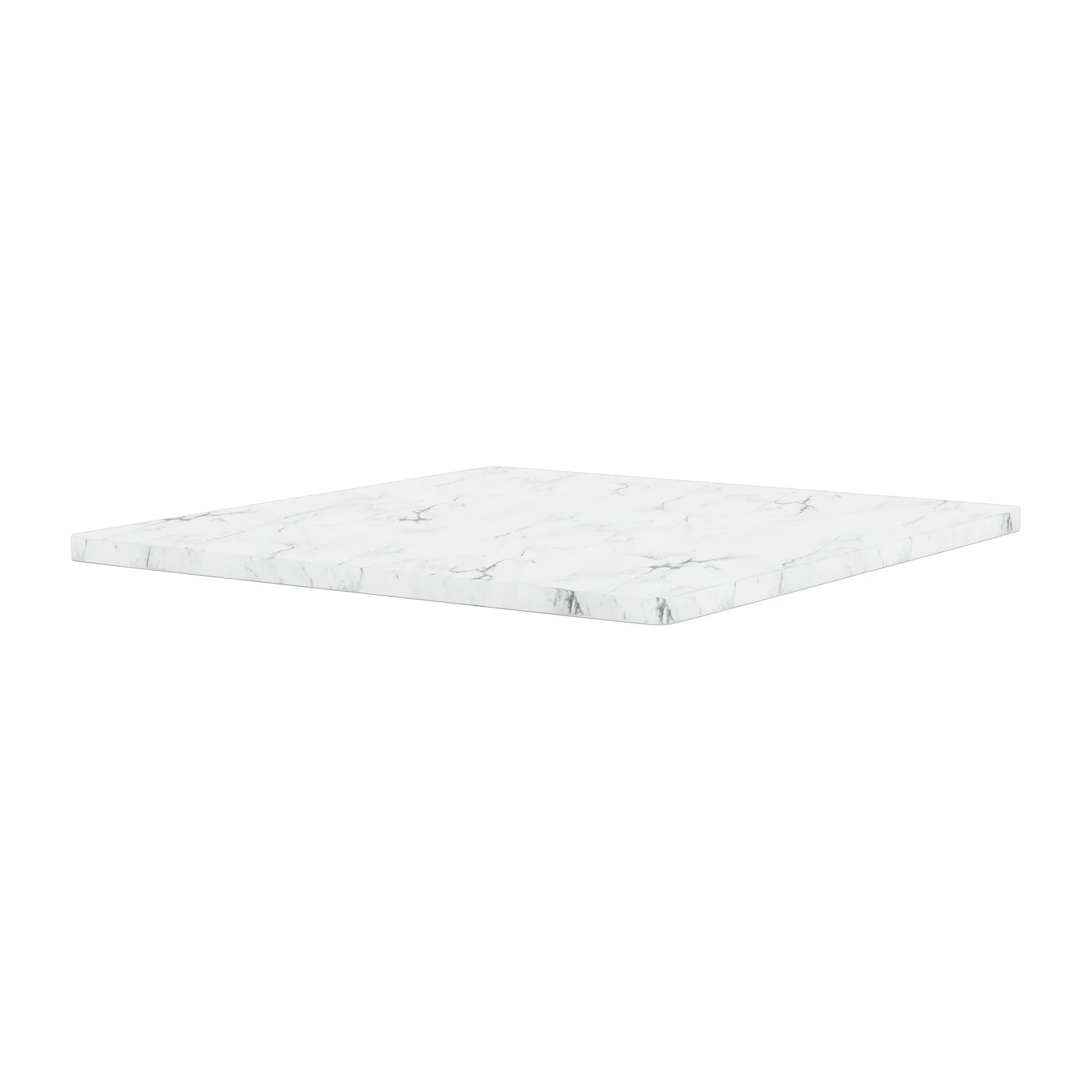 Panton Wire tabletop 34.8x34.8 cm, White marble Montana