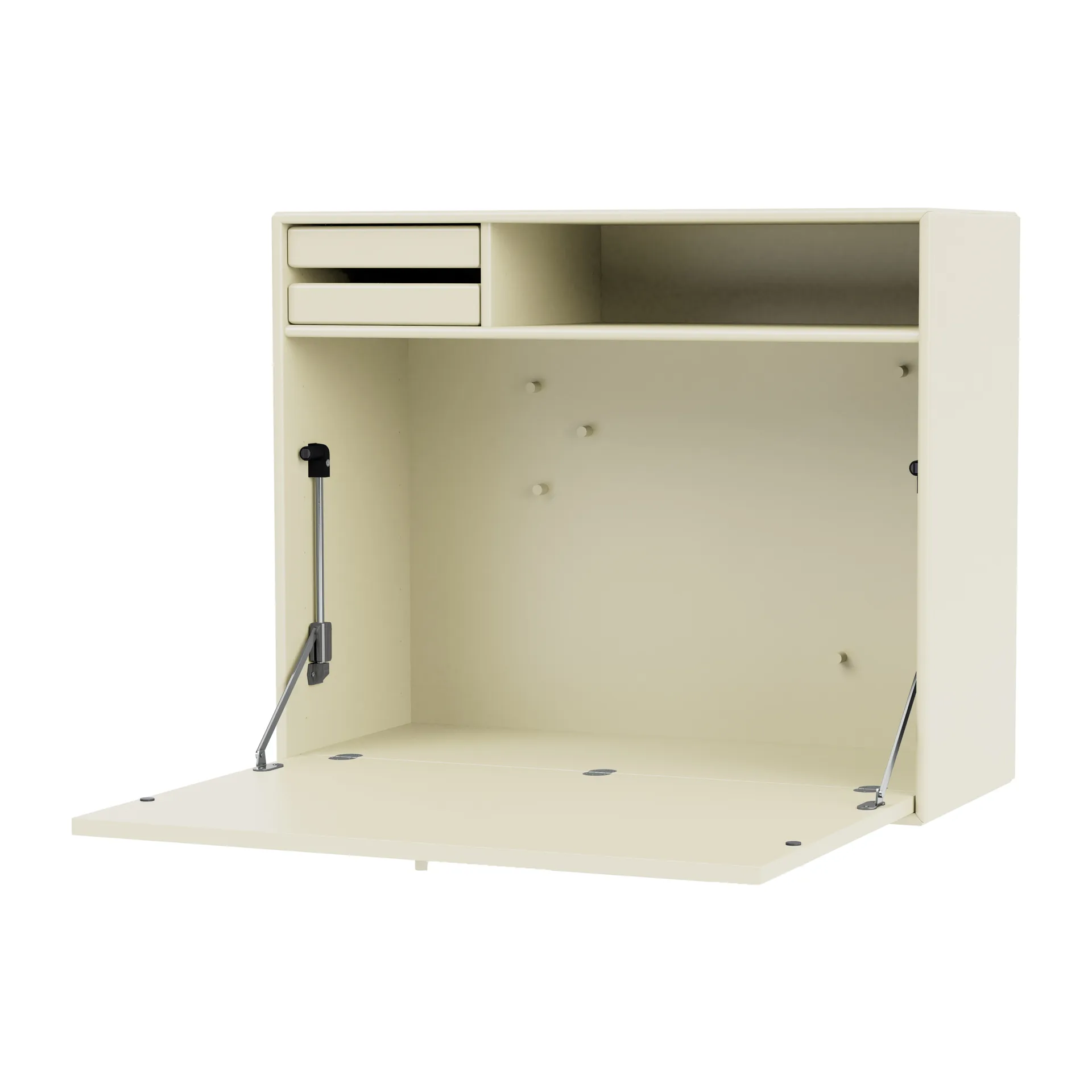 STUDIO desk, wall hung, 香草色/淡奶油色 Montana