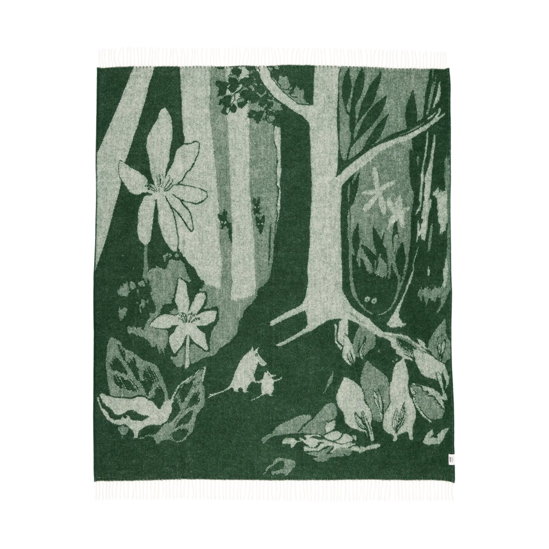 姆明 羊毛 毯子 130x170 cm, 绿色 Moomin Arabia