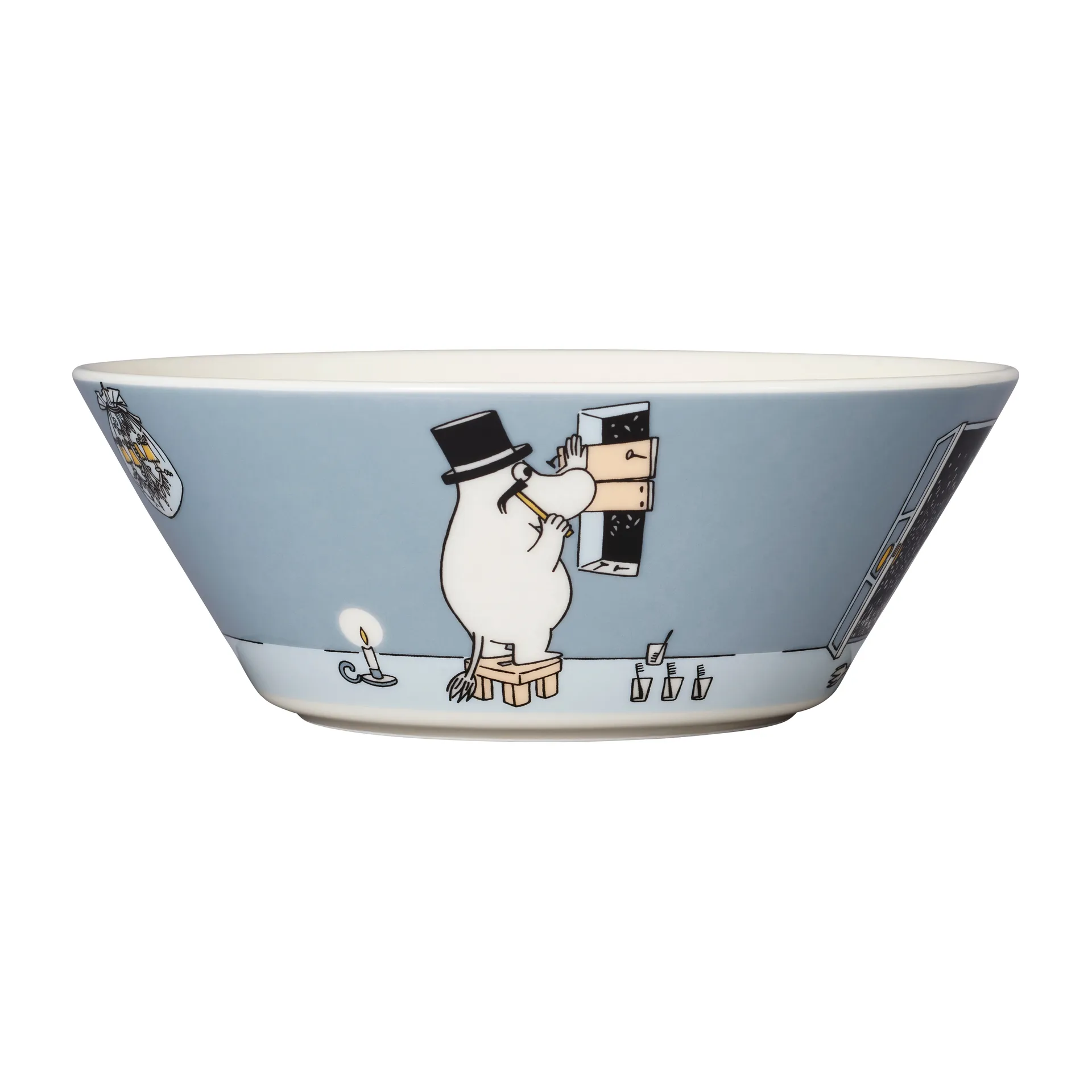 姆明爸爸碗 Ø15cm, 灰色 Moomin Arabia