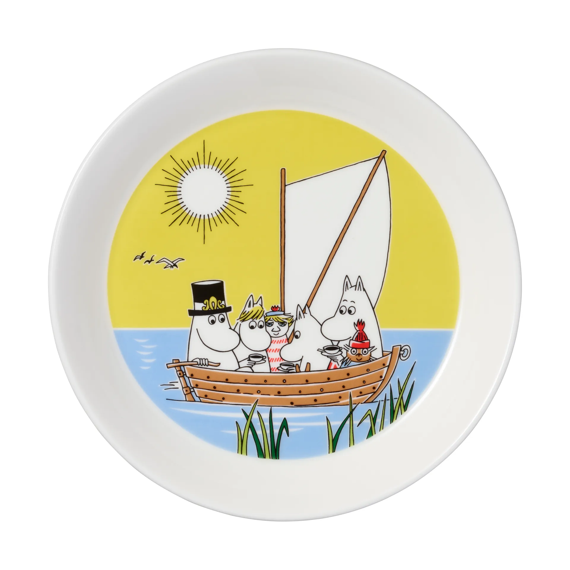姆明 篝火与航行盘子2件装, 19 cm Moomin Arabia