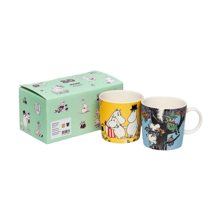 温馨家庭永远好友姆明马克杯 2件 - 300ml - Moomin Arabia