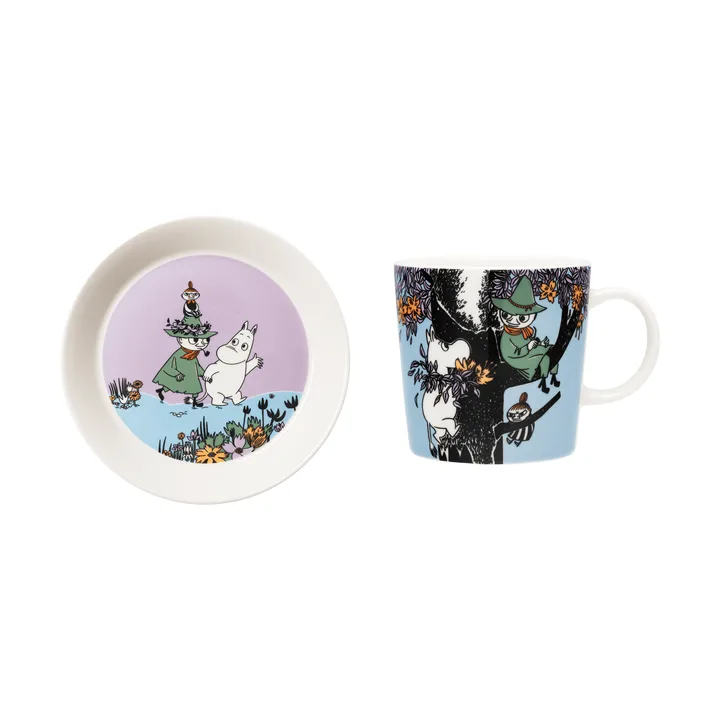 永远的朋友 姆明马克杯与餐盘 - 2件套 - Moomin Arabia