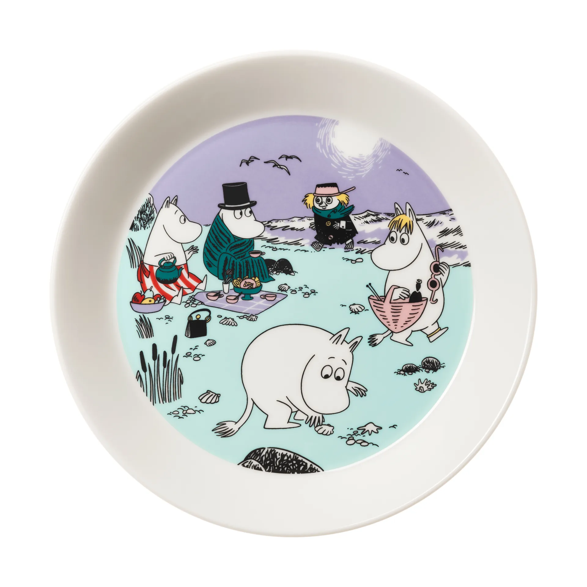 姆明 盘子 2025 Beach day, Ø19,5 cm Moomin Arabia