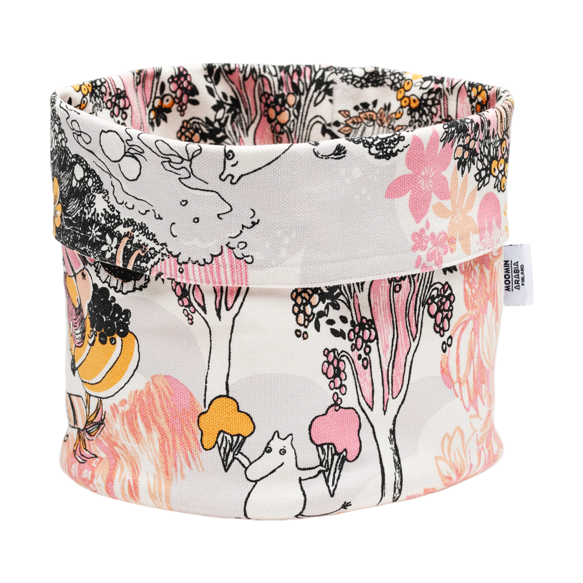 姆明收纳篮 直径20x24cm, 粉色 Moomin Arabia