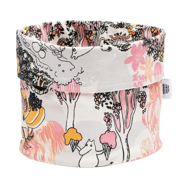 姆明收纳篮 直径20x24cm - 粉色 - Moomin Arabia