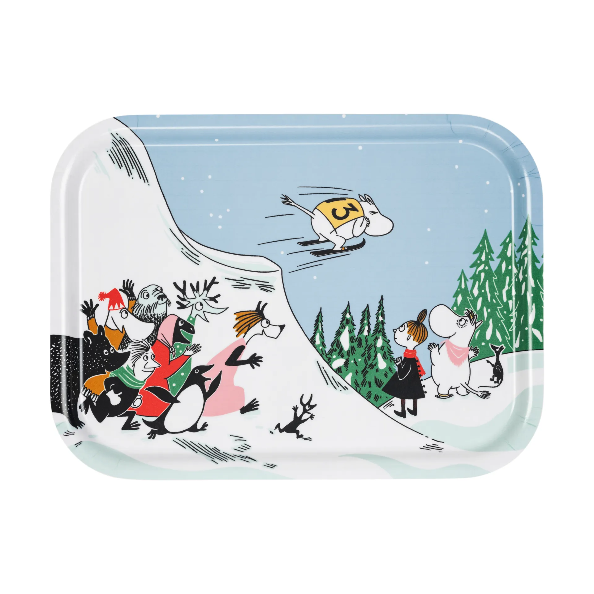 姆明 托盘 27x20cm, Ski jumping Moomin Arabia