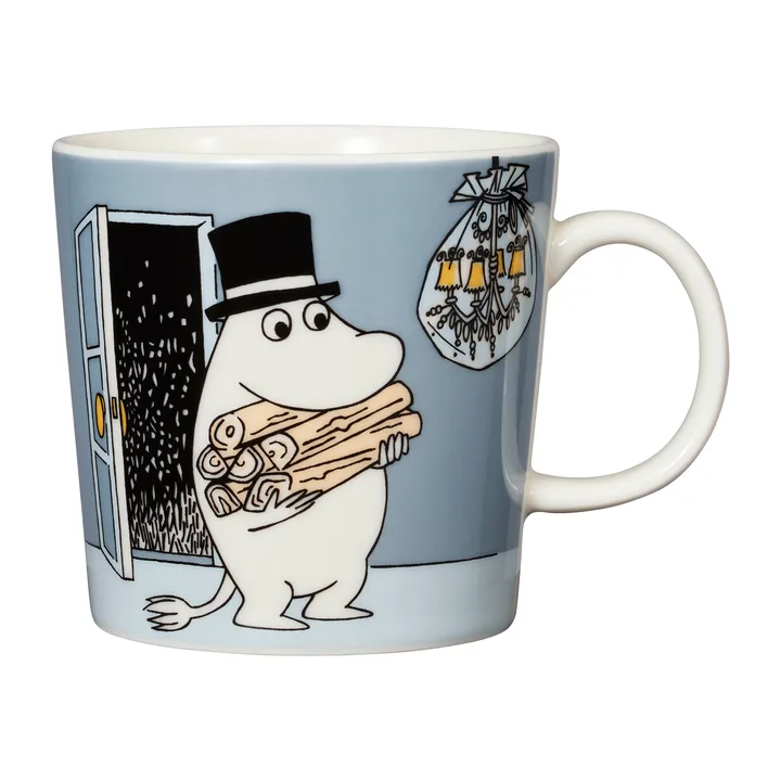 姆明爸爸马克杯 300ml - 灰色 - Moomin Arabia