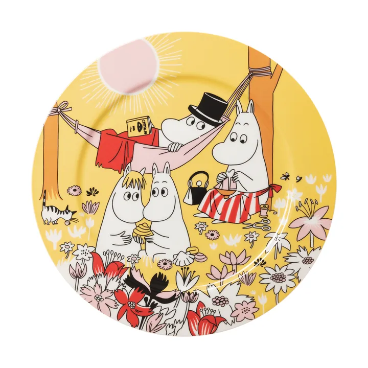 家庭时光姆明分餐碟 - 黄色_30cm - Moomin Arabia