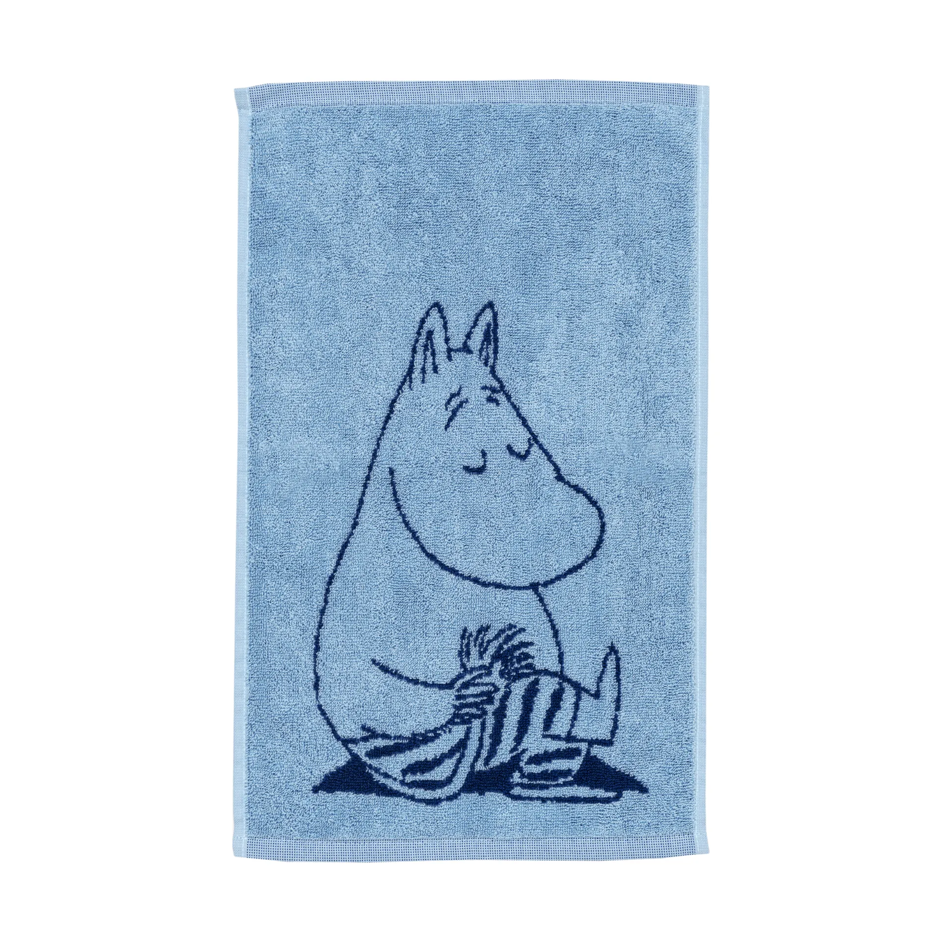 姆明 毛巾 30x50 cm, Moomintroll 藏青 蓝色 Moomin Arabia