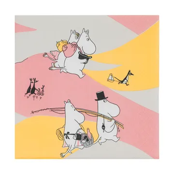 家庭时光纸巾33x33cm 20件装 - 多色 - Moomin Arabia