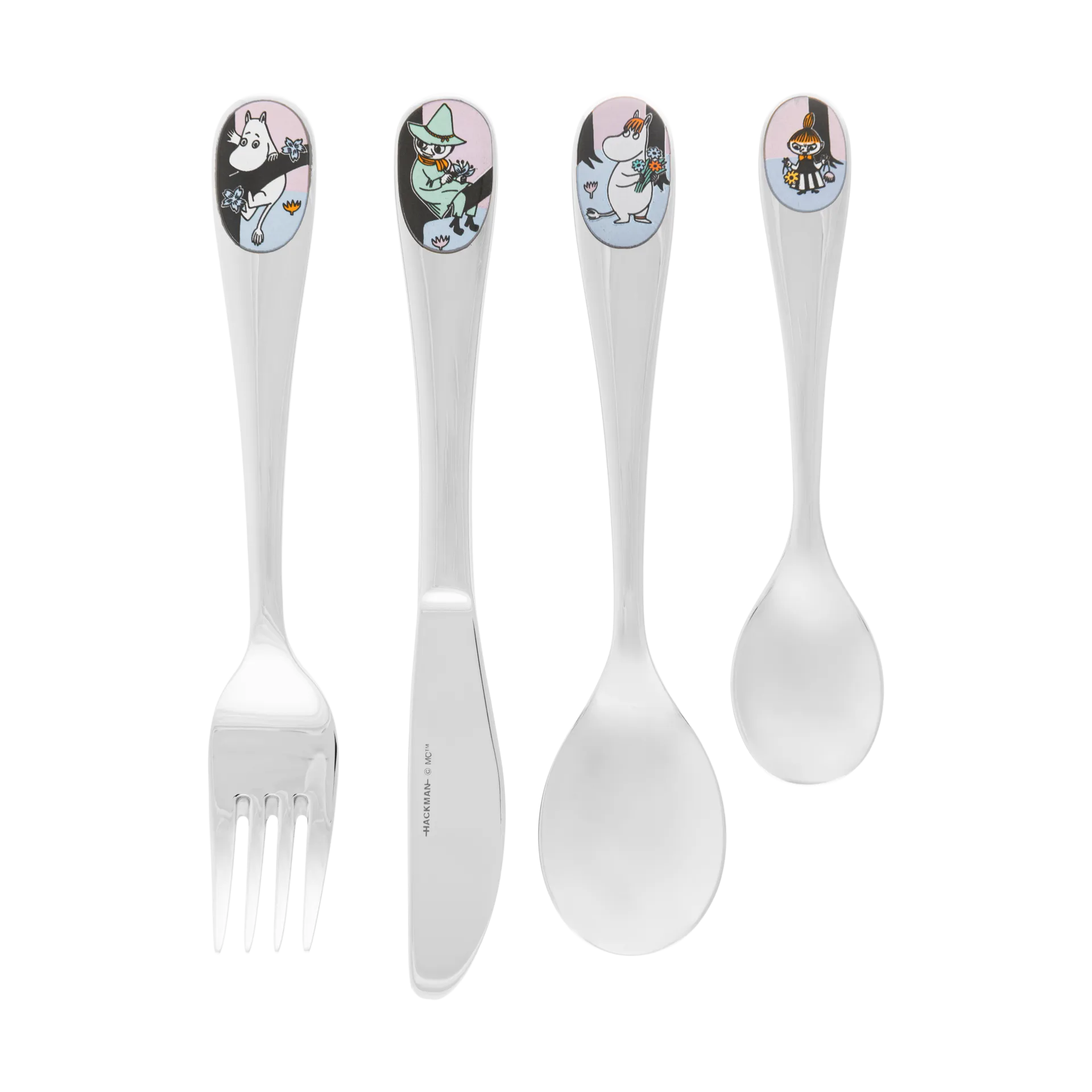 永远的朋友儿童餐具套装4件装, 多色 Moomin Arabia