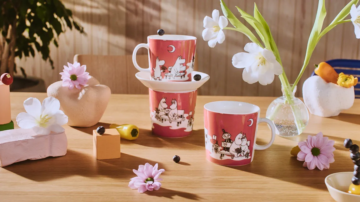 粉色姆明马克杯 特别款, 40厘升 Moomin Arabia