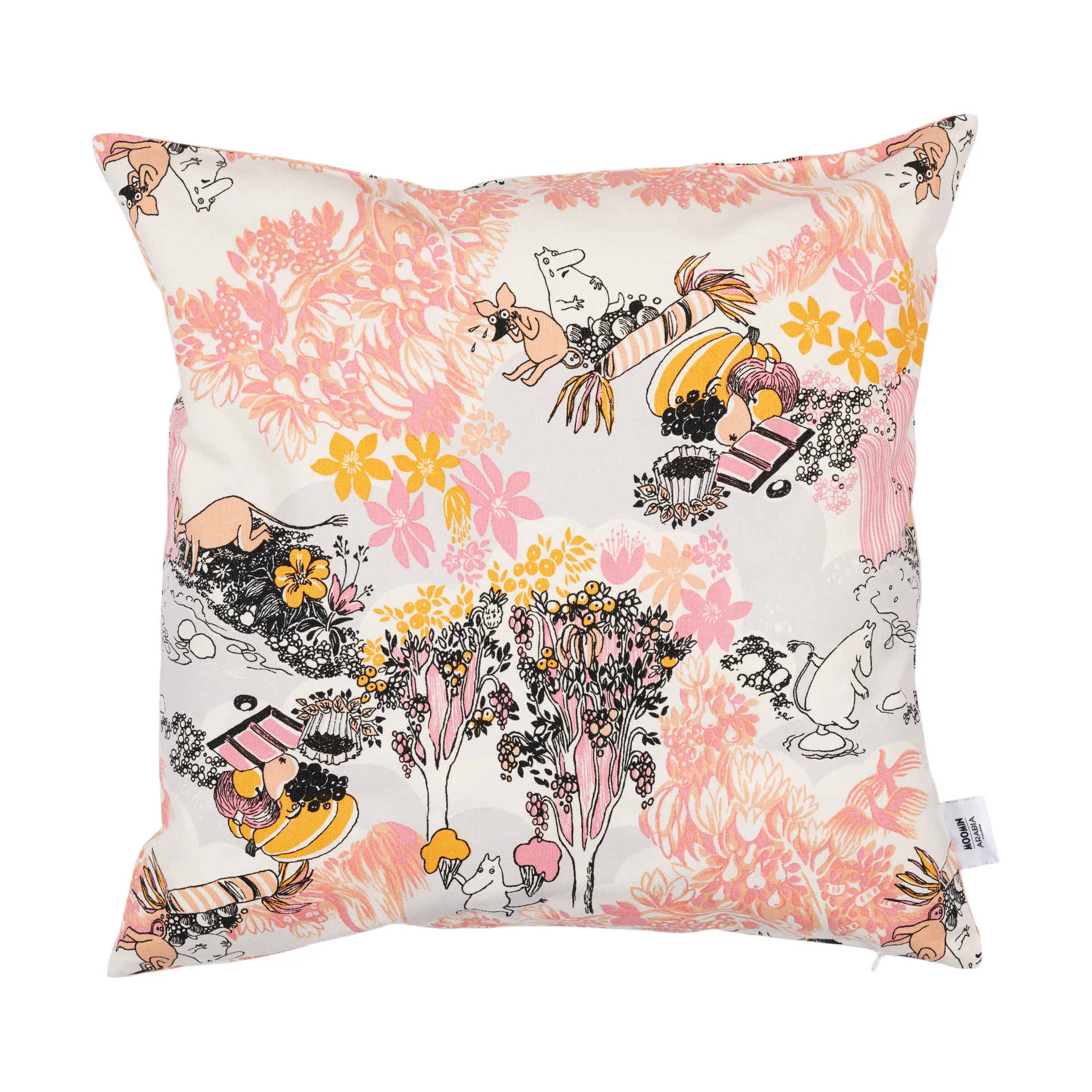 姆明 靠枕套 50x50 cm, 粉色 Moomin Arabia