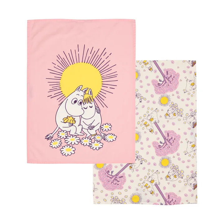 姆明 厨用巾50x70cm 2件 - 热恋 - Moomin Arabia
