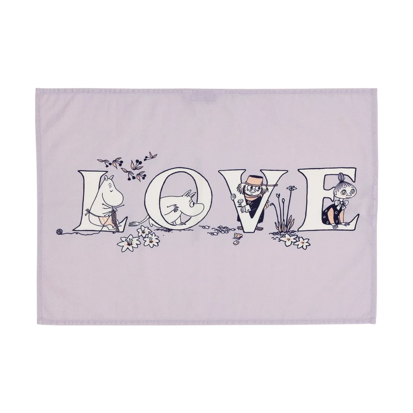 姆明 厨用巾50x70cm 2件, 字母表 Moomin Arabia