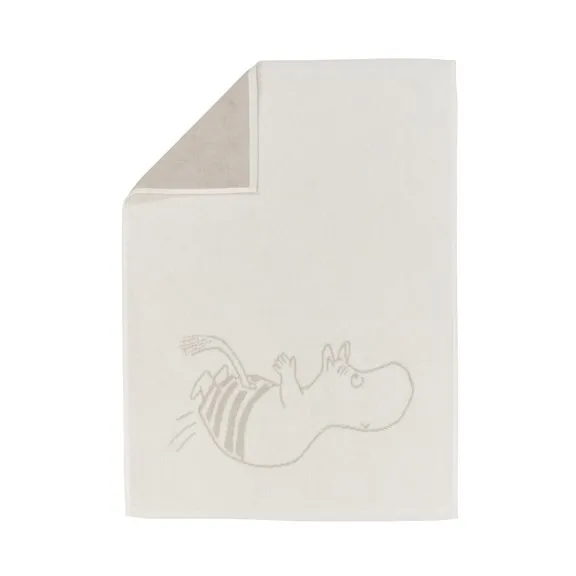姆明卡通图案擦手巾50x70cm, Moomin troll - white Moomin Arabia