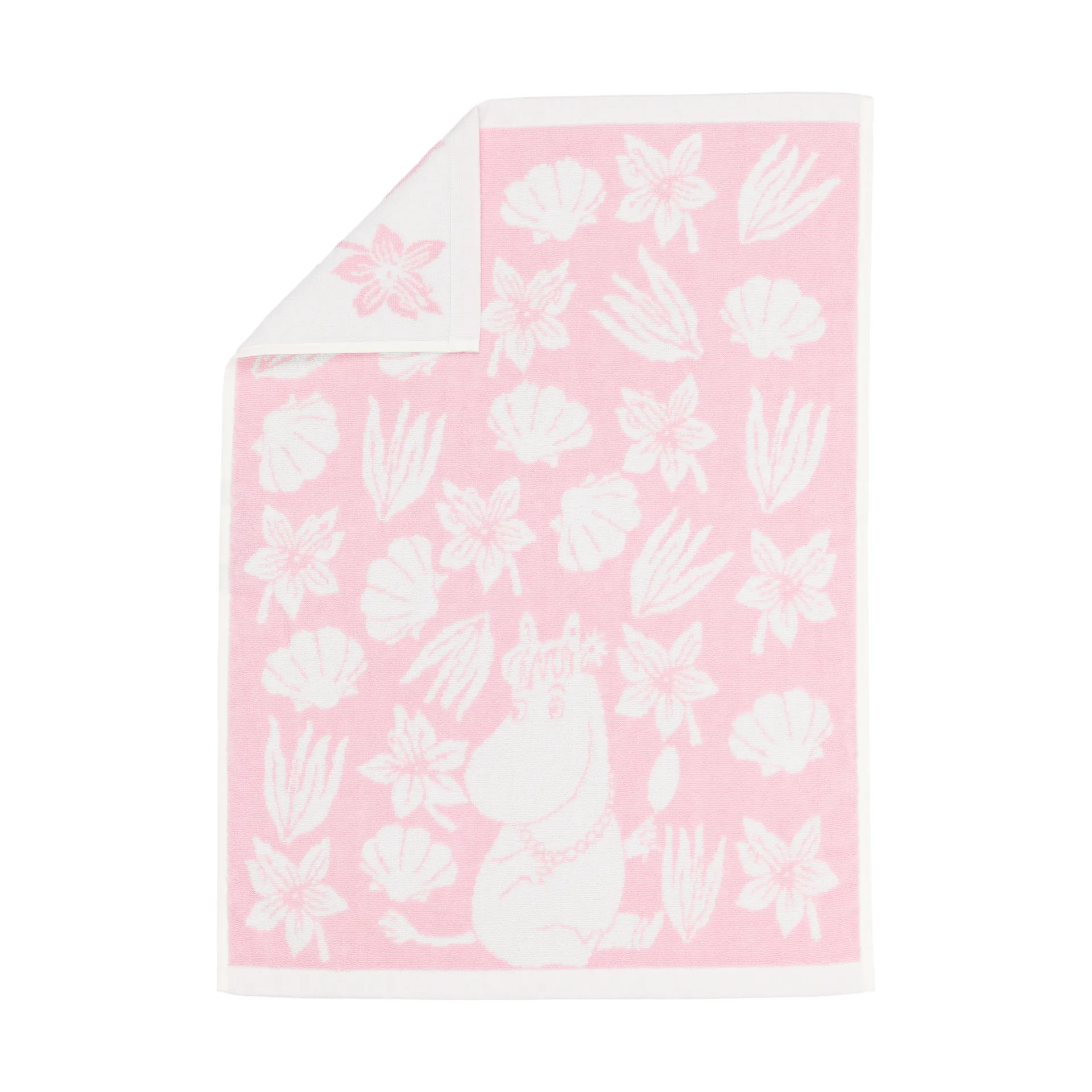 姆明卡通图案擦手巾50x70cm, 贝壳粉 Moomin Arabia