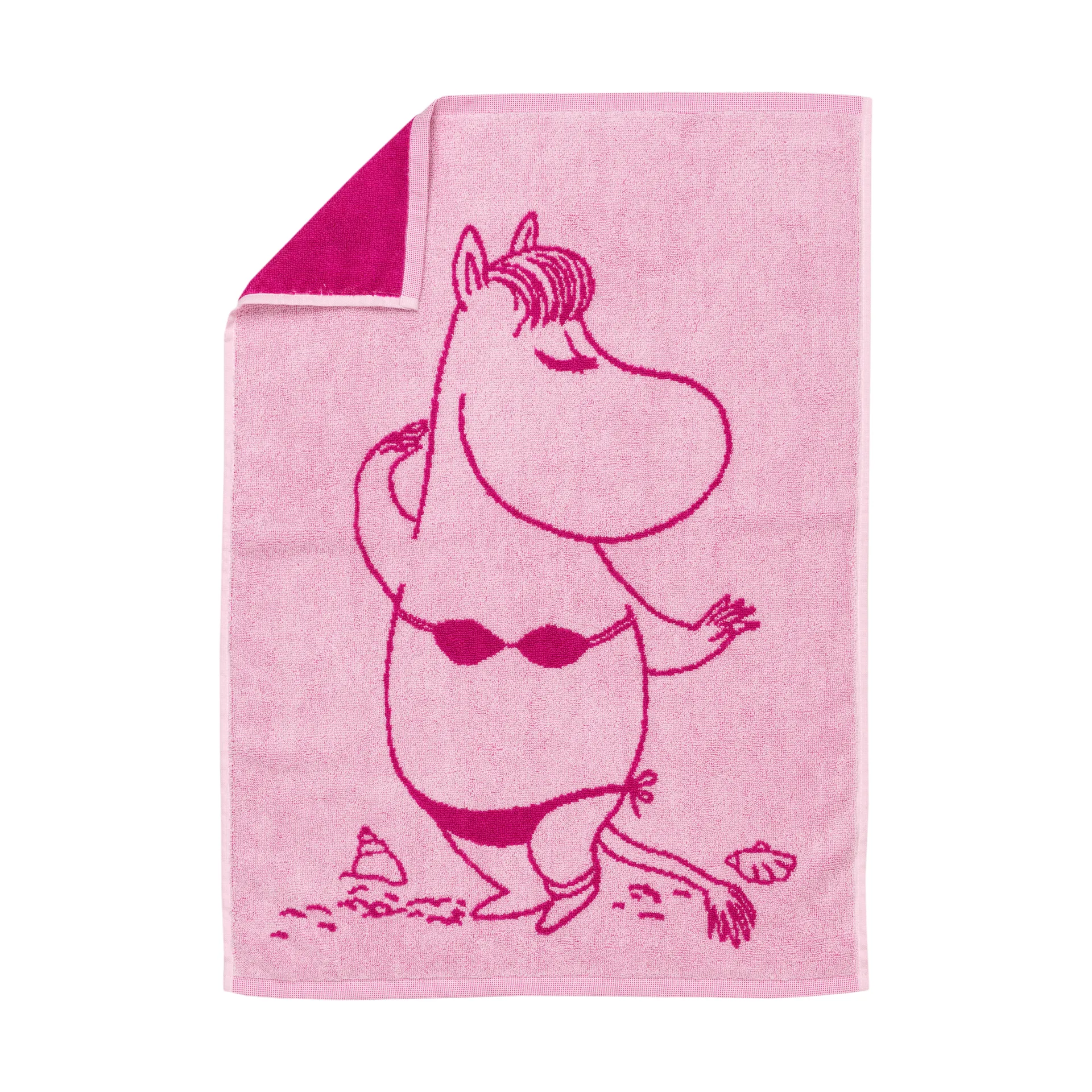 姆明卡通图案擦手巾50x70cm, 斯诺克小妹粉 Moomin Arabia