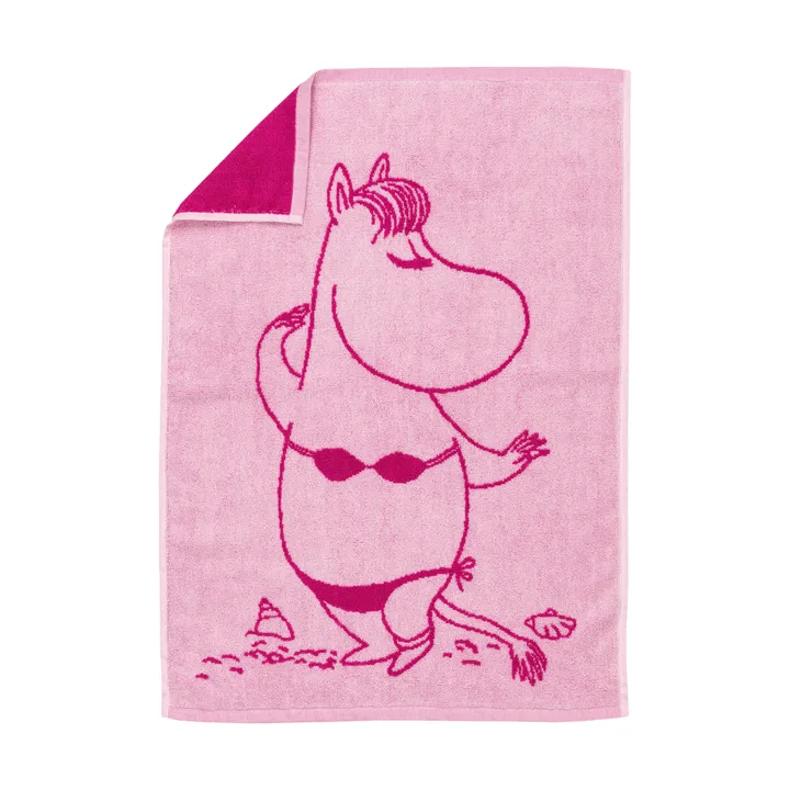 姆明卡通图案擦手巾50x70cm - 斯诺克小妹粉 - Moomin Arabia
