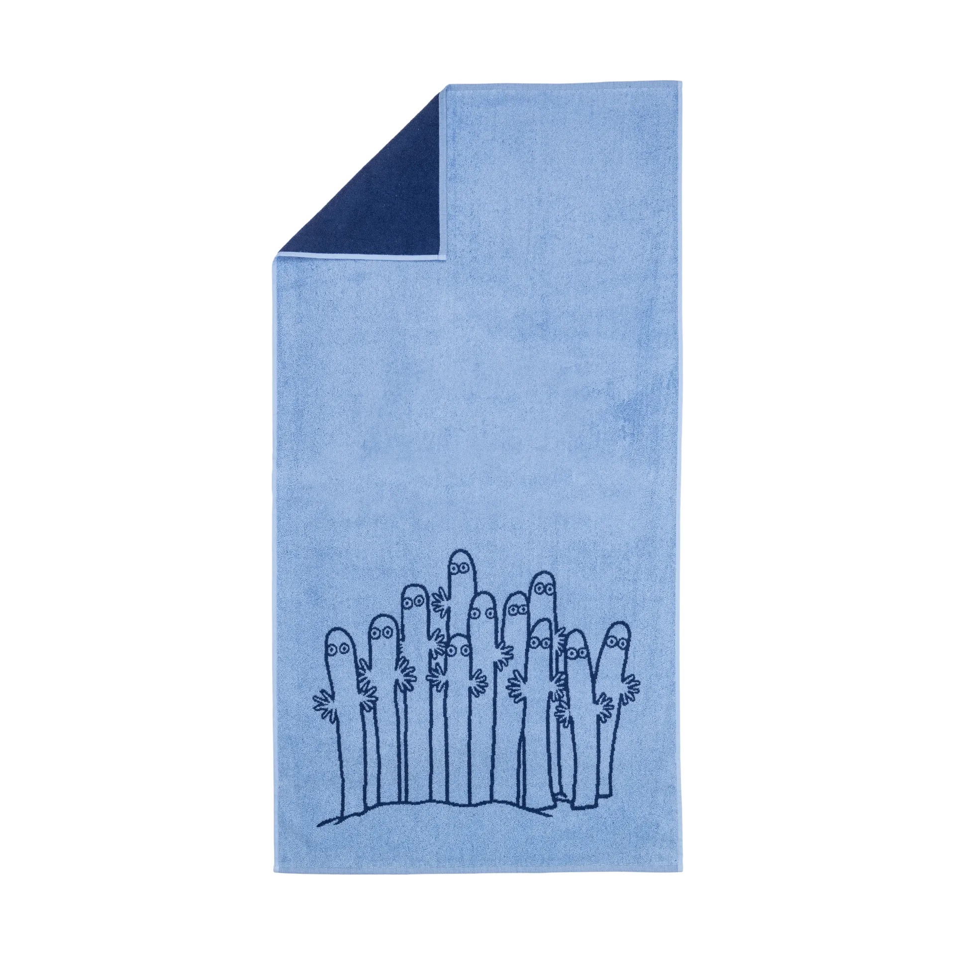 姆明 浴巾 70x140 cm, Hattifnattarna 蓝色 Moomin Arabia