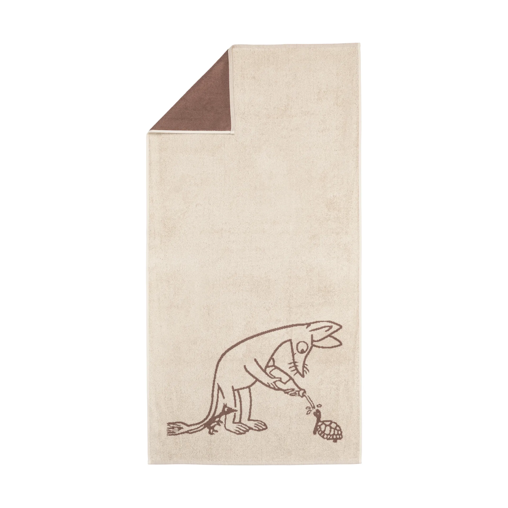 姆明 浴巾 70x140 cm, Sniff 褐色 Moomin Arabia