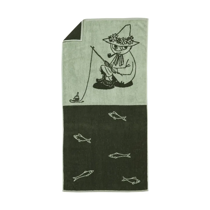 姆明 浴巾 70x140 cm - The Moomin 绿色 - Moomin Arabia