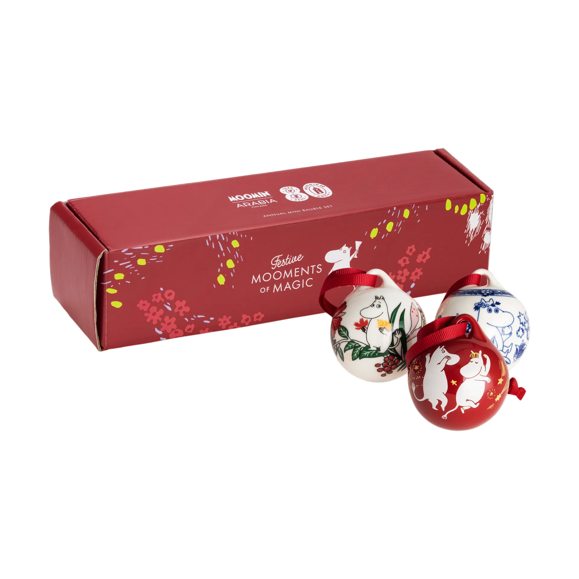 姆明 annual ball Ø5 cm 3件, 2025 Moomin Arabia