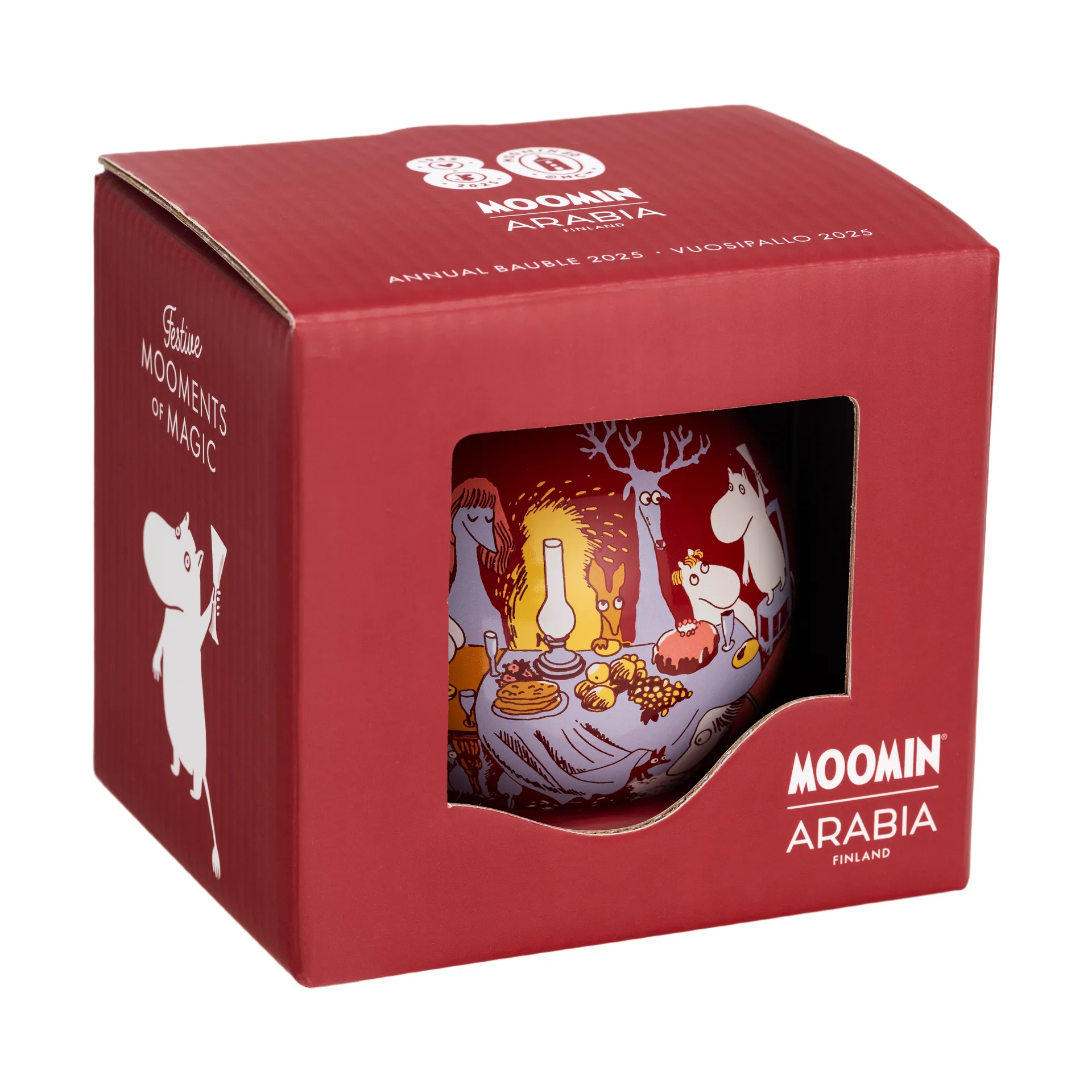 姆明 annual ball Ø8 cm, 2025, Festive moments Moomin Arabia