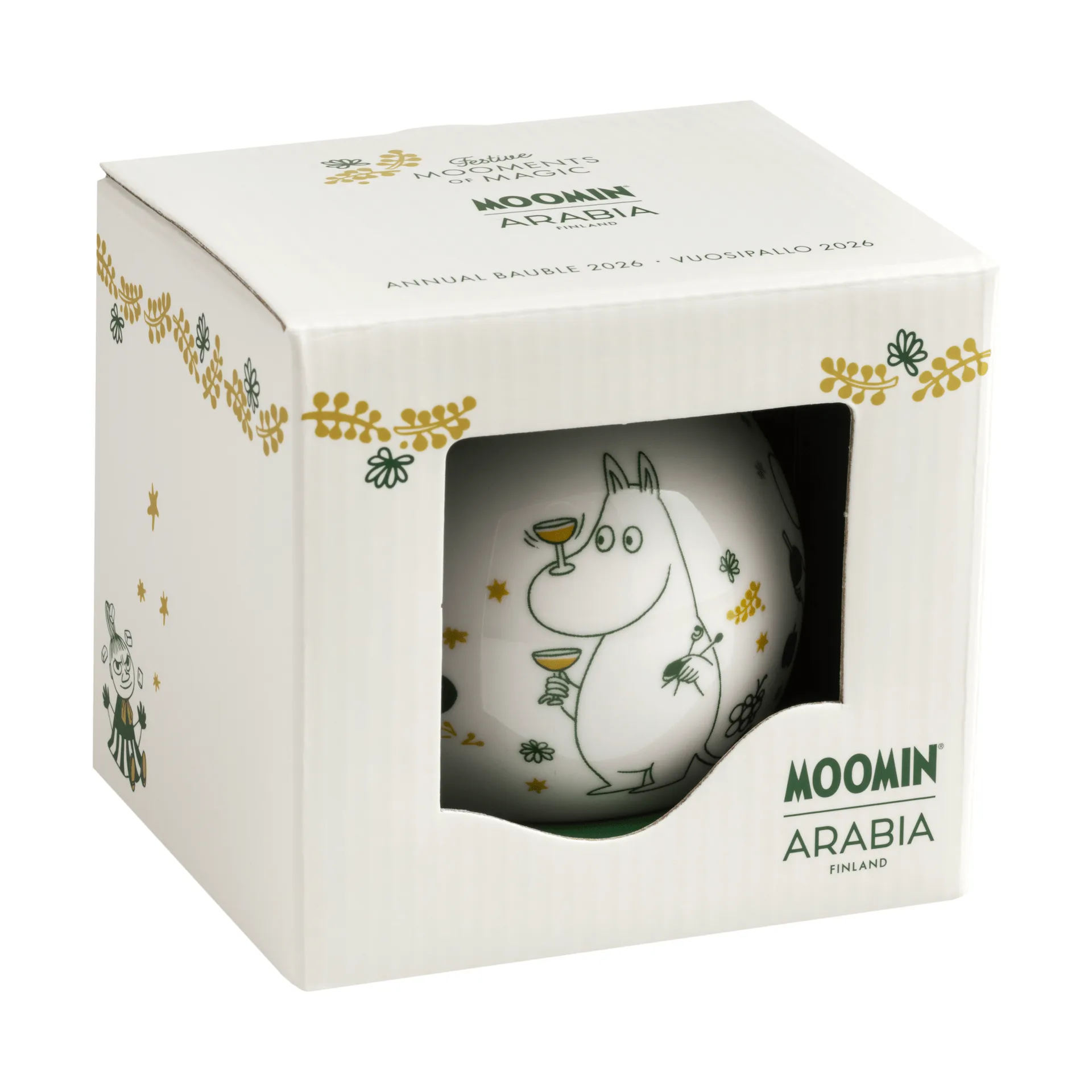 姆明 annual ball Ø8 cm, 2026，情人节礼物 Moomin Arabia