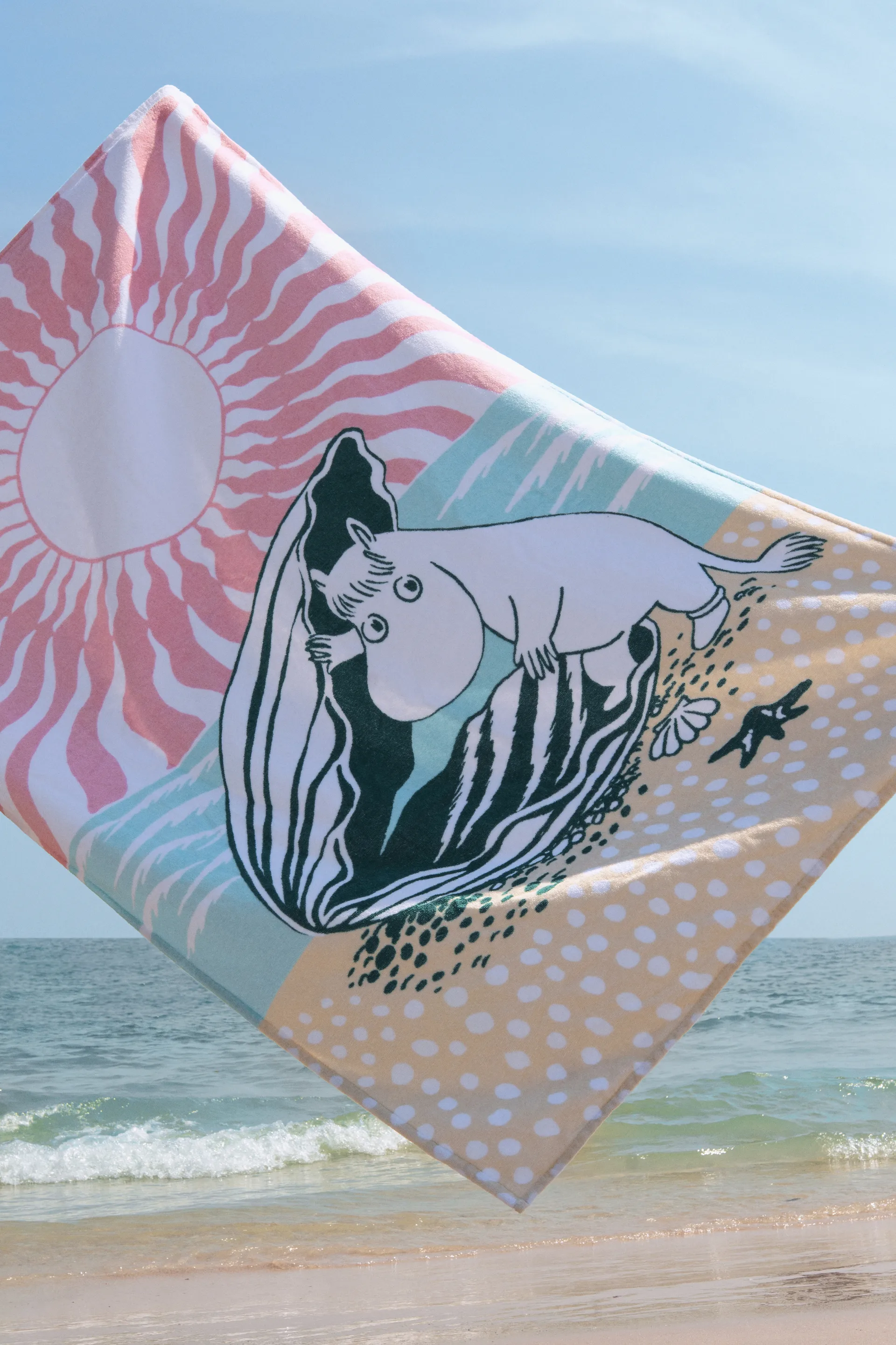 Beach day 姆明 beach 毛巾, 93x150 cm Moomin Arabia