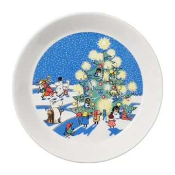 Drawing & Christmas Moomin 盘子2件装 - Ø19 cm - Moomin Arabia
