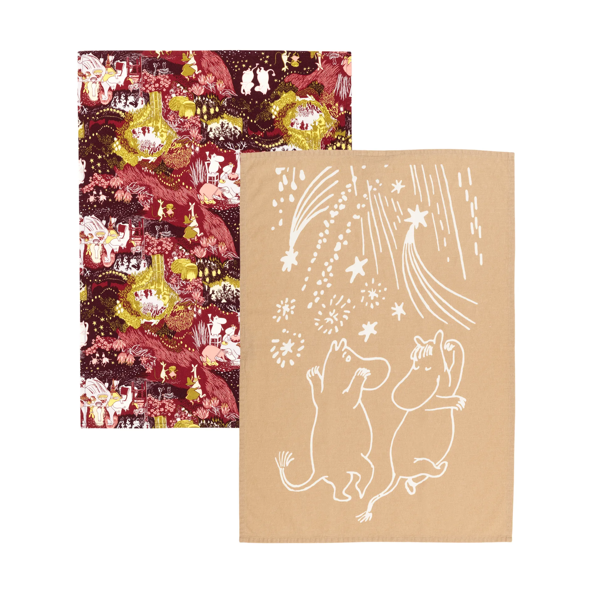 Festive Moments 姆明 厨房巾 2件, 50x70 cm Moomin Arabia