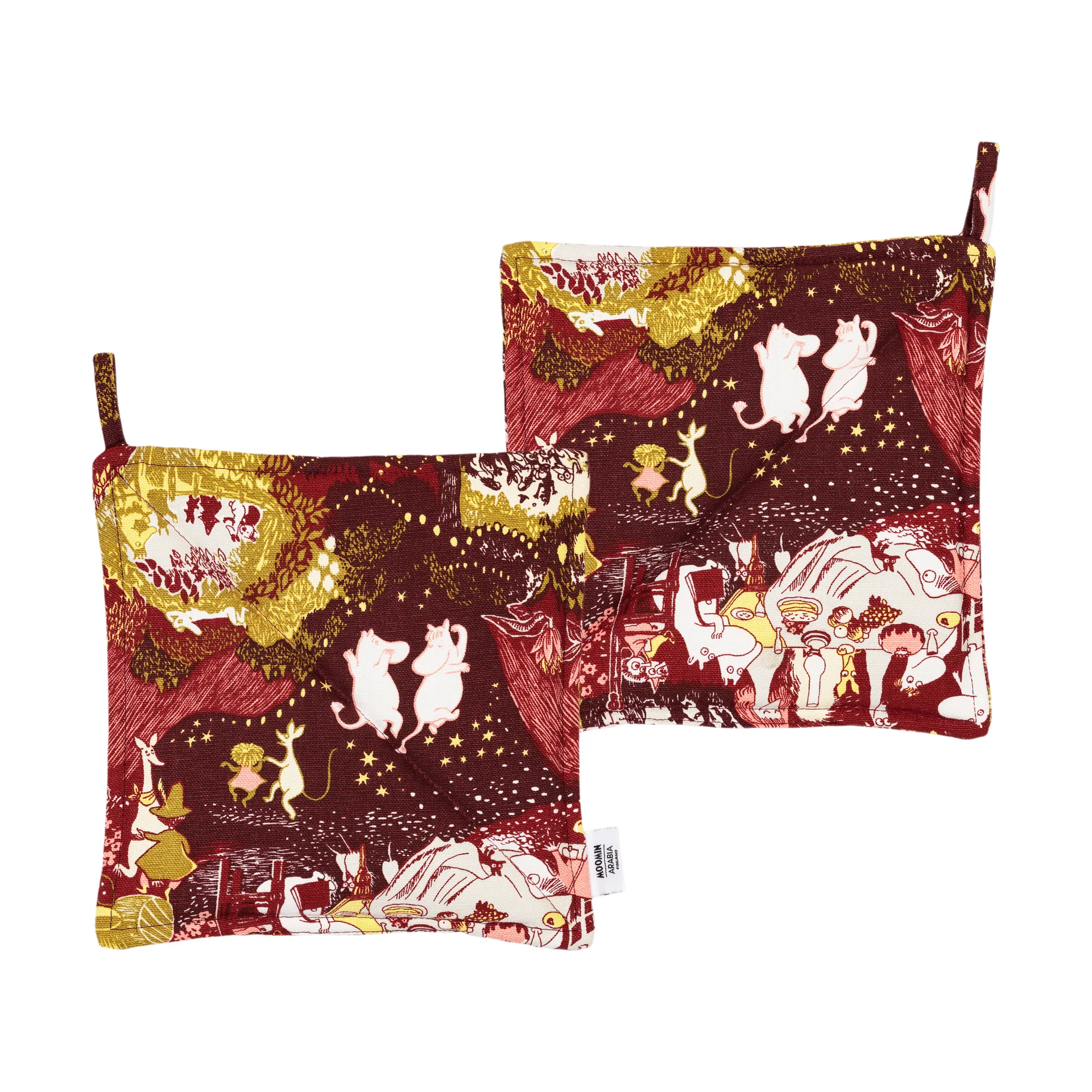 Festive Moments 姆明 隔热垫 两件套装, 22x22 cm Moomin Arabia