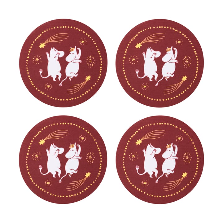 Festive Moments �姆明 杯垫 套装 of 4 - Ø9 cm - Moomin Arabia