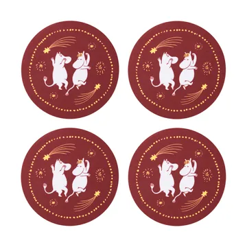 Festive Moments 姆明 杯垫 套装 of 4 - Ø9cm - Moomin Arabia