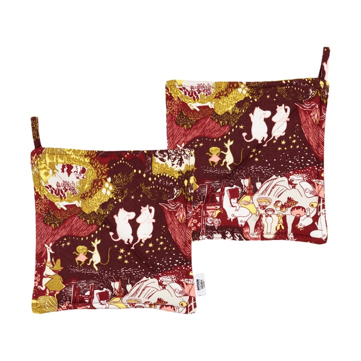 Festive Moments 姆明 pot holders 两件套装 - 22x22 cm - Moomin Arabia