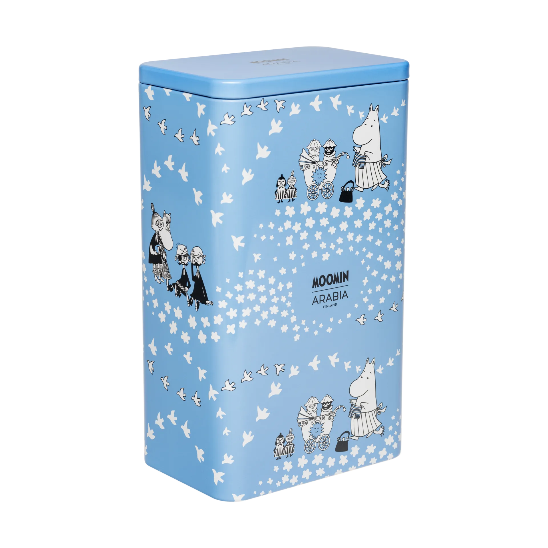 Fred 姆明 coffee tin 11.2x7.8x19.2 cm, 蓝色 Moomin Arabia